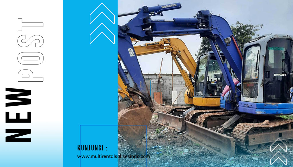 sewa excavator pc 75 dan pc 78 bucket tangerang