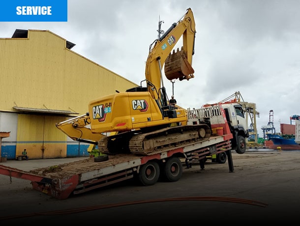 Kami melayani sewa trado/selfloader dan mobilisasi alat berat. Siap antar excavator, bulldozer, crane, dan lainnya dengan aman dan tepat waktu.